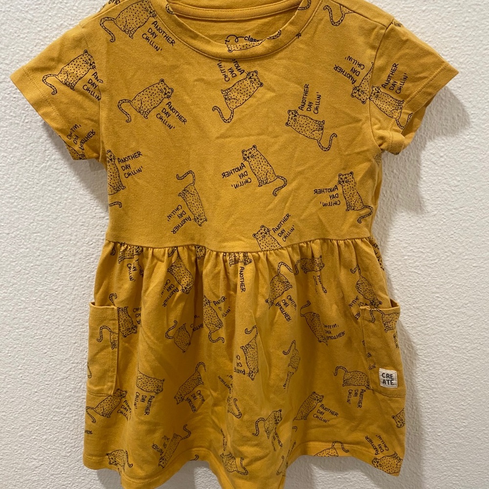 Toddler girl car dress pockets